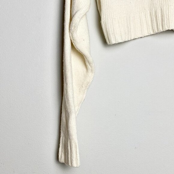 Aritzia Wilfred Free Cropped Mock Neck Merino Wool Sweater - Picture 5 of 8